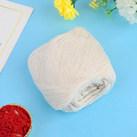 Kacha Sut (White Pure Cotton Thread) for Puja is a natural and sacred cotton thread used for religious rituals and poojas, symbolizing purity, devotion, and spiritual connection during ceremonies and offerings β Indiaβs Largest Pooja Accessories Brand β www.satvikstore.in