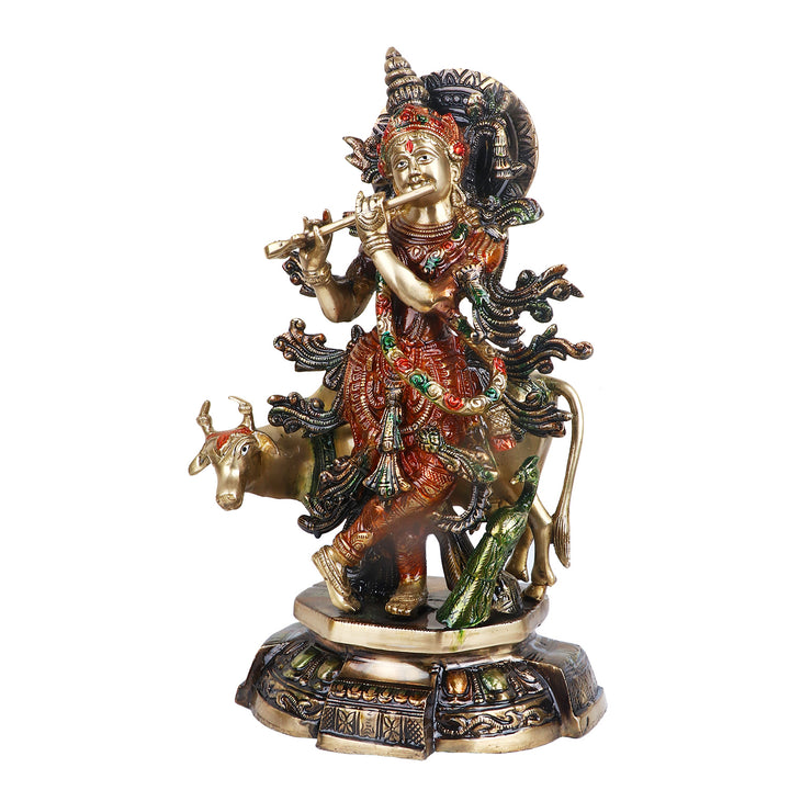 Pure Brass Krishan is known for Blessing Good Health and Wealth, The Idol Is made from Premium Quality material for long-lasting use. Handmade product from the Artisanship of India's Craftsman Using Modern Style.