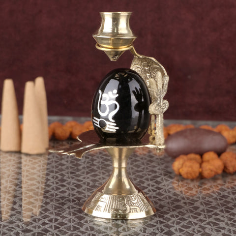 Mahadev Black Stone Shivling with Trishul & Abhishek Patra β Indiaβs Largest Pooja Accessories Brand β www.satvikstore.in