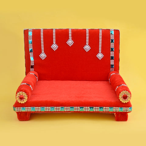 Serenading Velvet Singhasan Large for Laddu Gopal β Indiaβs Largest Pooja Accessories Brand β www.satvikstore.in