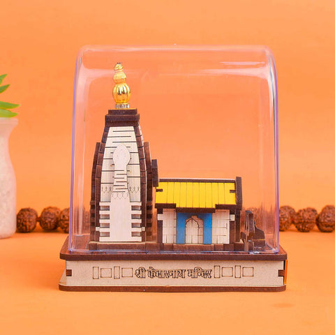 Shri Kedarnath Dham Temple Plywood Showpiece β Antique Finish Spiritual Decor β Indiaβs Largest Pooja Accessories Brand β www.satvikstore.in