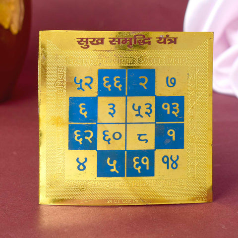 Sukh Samridhi Yantra for prosperity, wealth, and happiness β Indiaβs Largest Pooja Accessories Brand β www.satvikstore.in