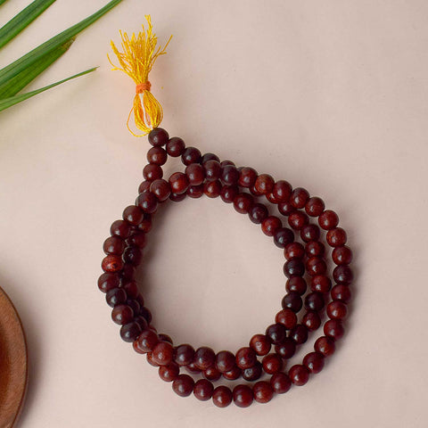 Regular Red Sandalwood Chandan Scented Jap Mala for Prayer and Meditation β Indiaβs Largest Pooja Accessories Brand β www.satvikstore.in