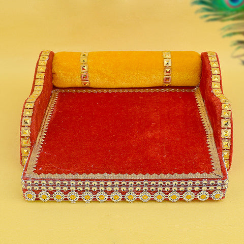 Velvet Treasures β Small Cherished Bed for Laddu Gopal β Indiaβs Largest Pooja Accessories Brand β www.satvikstore.in