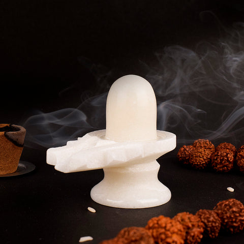 White Marble Shivling (Big) β Pure Marble Shiva Lingam for Worship β Indiaβs Largest Pooja Accessories Brand β www.satvikstore.in
