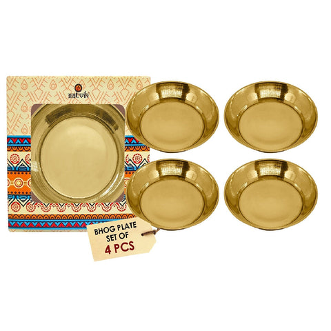 Pure Brass Laddu Gopal Bhog Thali Set is a finely crafted offering tray designed for presenting sacred offerings to Lord Krishna. Made of durable brass, this thali set adds elegance to your Laddu Gopal Pooja and rituals β Indiaβs Largest Pooja Accessories Brand β www.satvikstore.in