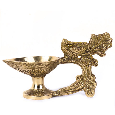 Traditional Brass Chirag Diya β Classic Indian oil lamp for spiritual rituals and home decor. Indiaβs Largest Pooja Accessories Brand β www.satvikstore.in