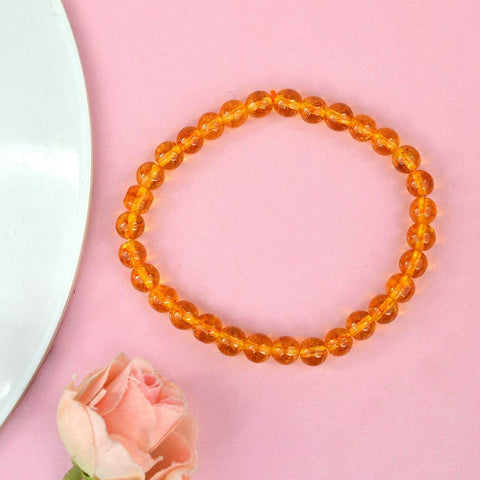 Authentic Citrine Crystal Bracelet for Reiki Healing with 6mm Beads for Abundance and Positivity. Indiaβs Largest Pooja Accessories Brand β www.satvikstore.in
