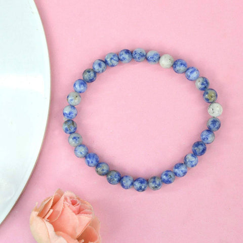 Authentic Sodalite Crystal Bracelet for Reiki Healing β 6 MM Beads for Inner Peace, Clarity, and Emotional Balance. Indiaβs Largest Pooja Accessories Brand β www.satvikstore.in