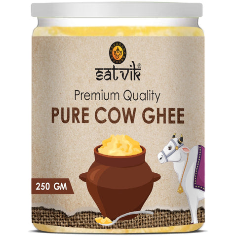 Pure Cow Desi Ghee for Pooja is a premium-quality, natural ghee sourced from cows, ideal for sacred rituals and spiritual offerings. It enhances the sanctity of ceremonies, promoting blessings, purity, and divine connection during religious practices β Indiaβs Largest Pooja Accessories Brand β www.satvikstore.in