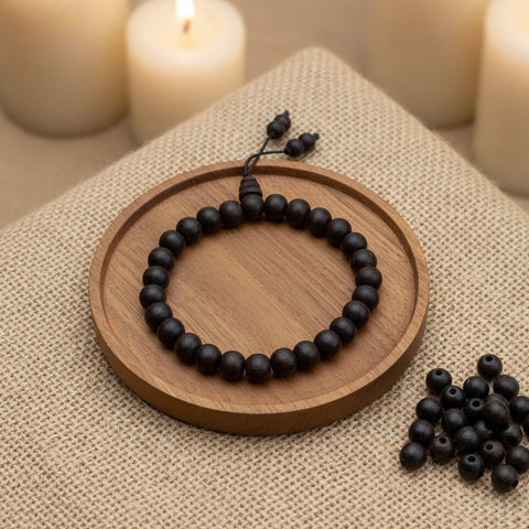 8mm Govt. Certified Karungali Bracelet with Matt Finish