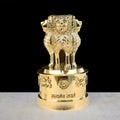 4 Inch Brass Ashoka Pillar Showpiece - National symbol showpiece Showpiece with Intricate Detailing – Ideal for Home & Office Décor, Cultural Gifting, and Traditional Displays | India’s Largest Brass Idols Brand – www.satvikstore.in
