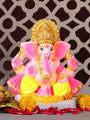 6 Inch Eco Friendly Ganesha Idol in Royal Golden Crown | India’s Largest Pooja Accessories Brand – www.satvikstore.in

