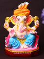 7 Inch Buddhividhata Eco-Friendly Ganesha Idol seated in Padmasana Pose, made from natural Shadu Mati with vibrant eco-safe colors. India’s Largest Pooja Accessories Brand – www.satvikstore.in