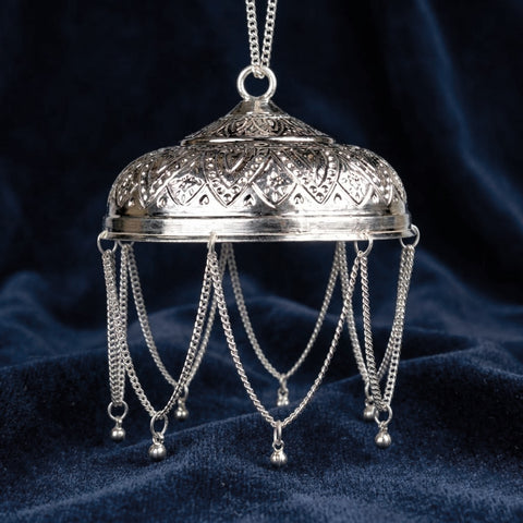 925 pure silver chhatra umbrella nakashi engraved for pooja. India’s Largest Puja Accessories Brand- www.satvikstore.in