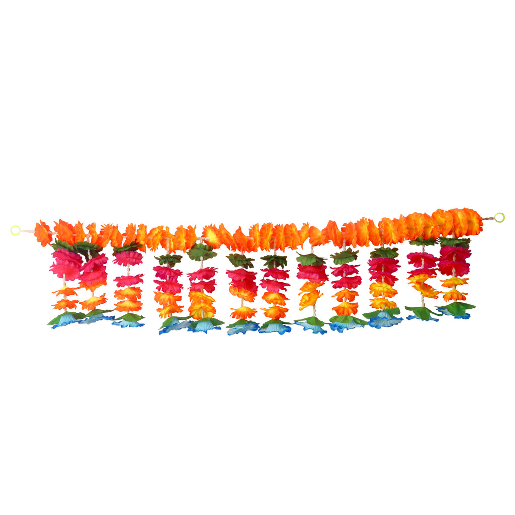 Artificial Flower Bandarwal for Door Decoration – Floral Toran Design-14 with bright artificial flowers and traditional detailing, ideal for festive home entrance and pooja room decor. India’s Largest Pooja Accessories Brand – www.satvikstore.in