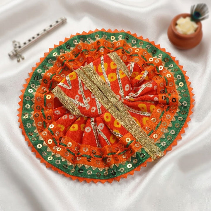 Bandhani Print Laddu Gopal Dress | India’s Largest Pooja Accessories Brand – www.satvikstore.in
