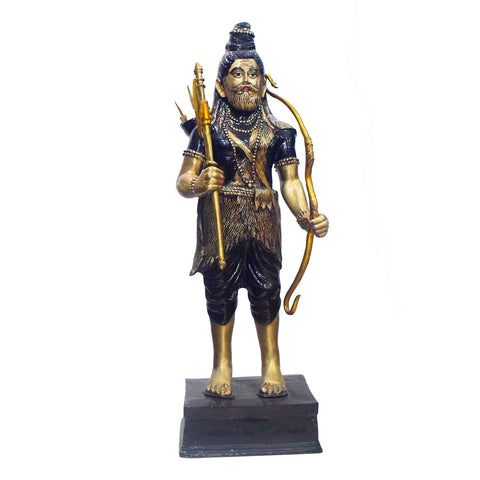 48 Inch Large Brass Lord Parashurama Statue with Bow & Axe