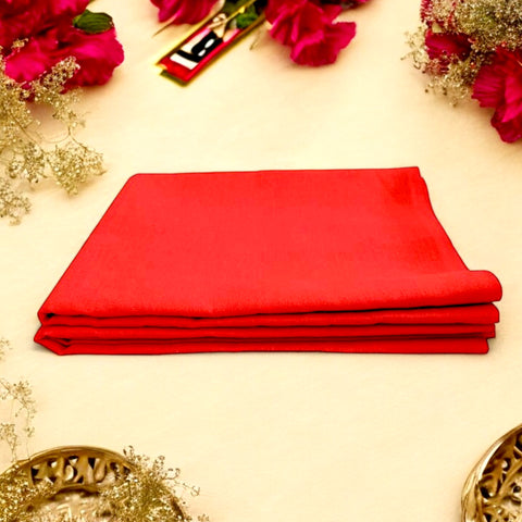 Red Cotton Cloth – 1.25 Meter for Pooja & Ritual Use