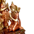  Large Brass Idol of 23 Inch Elegant Brass Ram Darbar Idol. This Elegant Brass Ram Darbar Idol&nbsp;beautifully captures the essence of divinity and royalty. Crafted with intricate detailing, it showcases Lord Ram in a regal pose, symbolizing strength, devotion, and grace. 