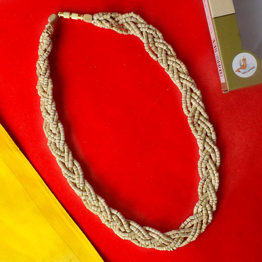 100% Original Tulsi Multi-Layer Twisted Kanti Mala made from sacred Tulsi beads, designed for spiritual protection and traditional wear. India’s Premium Jap Mala Store- www.satvikstore.in
