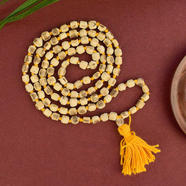 100% Original Tulsi Jap Mala made with natural Tulsi wood beads, ideal for Japa, meditation, and daily spiritual practice. India’s Premium Jap Mala Store- www.satvikstore.in

