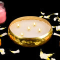 Decorative Brass Scented Candle Urli – Handcrafted Indian Home Décor Bowl with Elegant  Design. India’s Largest Pooja Accessories Brand – www.satvikstore.in