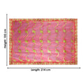Elegant Mata Ki Chunri featuring intricate golden wave-like embroidery, perfect for Devi Puja, temple offerings, and religious ceremonies. Measuring 214 cm (84 inches) in length and 103 cm (40.5 inches) in height, this Chunri is crafted from high-quality fabric with ornate gold detailing. Ideal for Navratri, Durga Puja, and festive decorations.

Shop Designer Mata Ki Chunri, Traditional Devi Chunri, and more at Satvik Store for authentic spiritual products.
