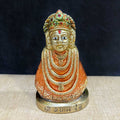 5 Inch Brass Khatu Shyam Idol with intricate detailing, radiating divine blessings and grace – perfect for pooja rooms, spiritual décor, and devotional gifting. No.1 Brass Idol Store www.satvikstore.in 