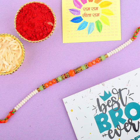 Divine Pearl Rakhi online | India’s Largest Pooja Accessories Brand – www.satvikstore.in