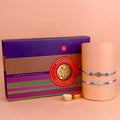 Elegant Evil Eye Rakhi set of 2 with dry fruit cookies gift combo India’s Largest Pooja Accessories Brand – www.satvikstore.in
