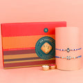 Elegant Rakhi and traditional sweets combo India’s Largest Pooja Accessories Brand – www.satvikstore.in
