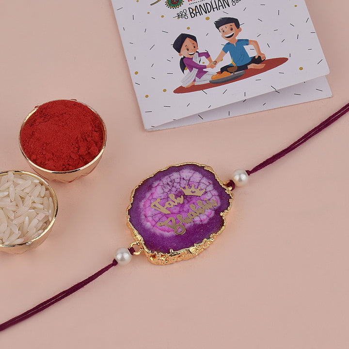 Fascinating Agate Stone Fab Bhabhi Rakhi India’s Largest Pooja Accessories Brand – www.satvikstore.in
