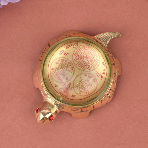 Feng Shui Turtle with Glass Shubh Labh – A spiritual charm to bring prosperity, balance, and good luck. India’s Largest Pooja Accessories Brand – www.satvikstore.in