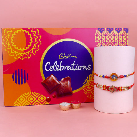 Festive Rakhi with Chocolate Combo India’s Largest Pooja Accessories Brand – www.satvikstore.in
