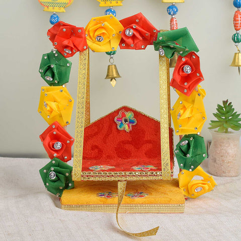 Floral Gota Swing | India’s Largest Pooja Accessories Brand – www.satvikstore.in
