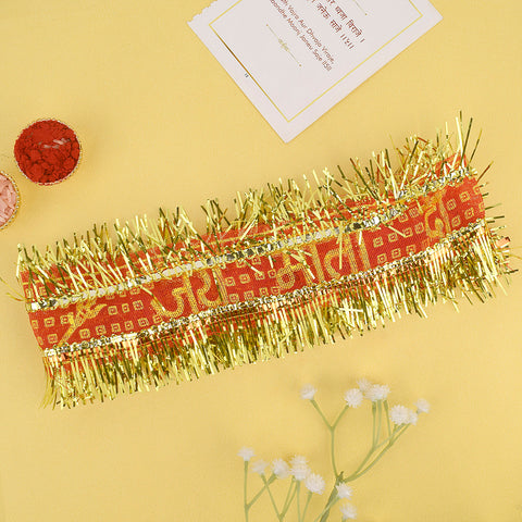 Set of 6 or 12 delicate frill Mata Head Pattis for decorating Mata idol during pooja and festivals – India’s Largest Pooja Accessories Brand – www.Satvikstore.in