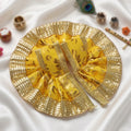 Golden Floral Print Laddu Gopal Dress | India’s Largest Pooja Accessories Brand – www.satvikstore.in