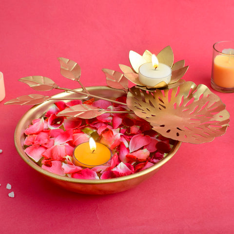 Handcrafted Graceful Urli – Beautifully crafted urli with intricate details, ideal for spiritual, festive, and home decor purposes. India’s Largest Pooja Accessories Brand – www.satvikstore.in