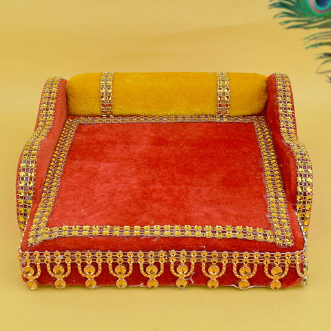 Laddu Gopal: Velvet Bed Medium | India’s Largest Pooja Accessories Brand – www.satvikstore.in
