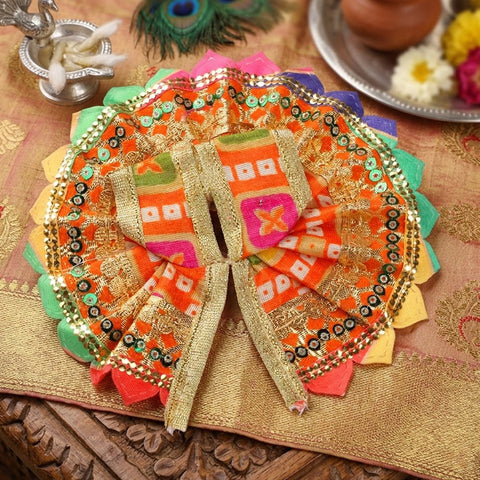 Multi-Colour Petal Laddu Gopal Dress | India’s Largest Pooja Accessories Brand – www.satvikstore.in
