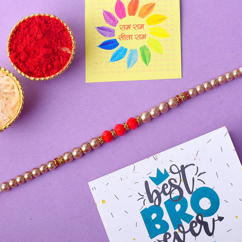 Pearl Designer Rakhi | India’s Largest Pooja Accessories Brand – www.satvikstore.in