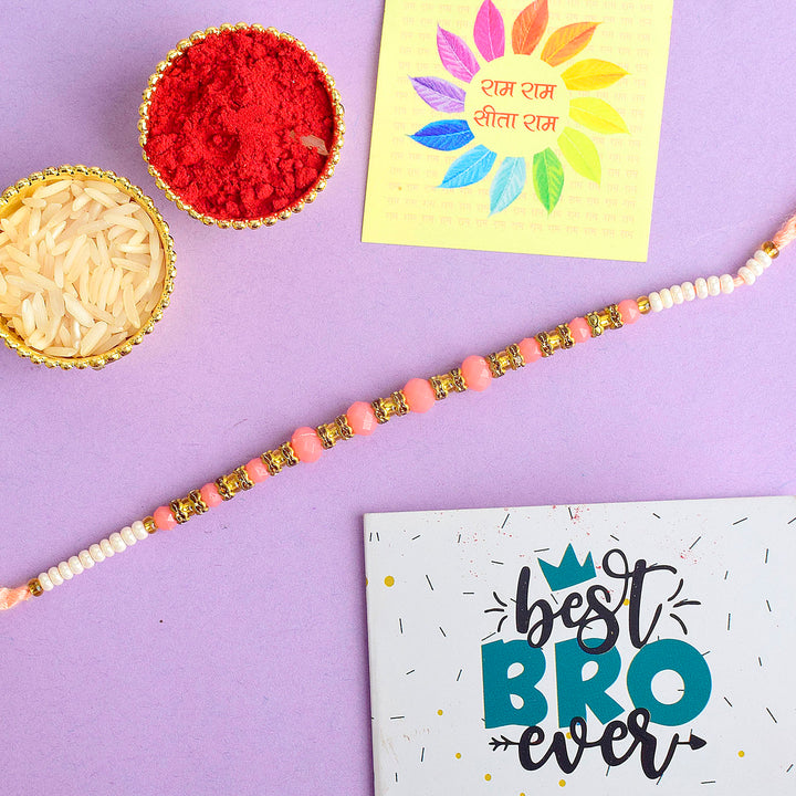 Pink Pearl Rakhi | India’s Largest Pooja Accessories Brand – www.satvikstore.in