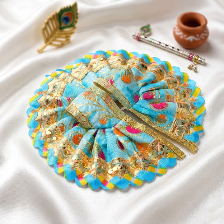  Printed Fabric Zari Work Laddu Gopal Dress| India’s Largest Pooja Accessories Brand – www.satvikstore.in
