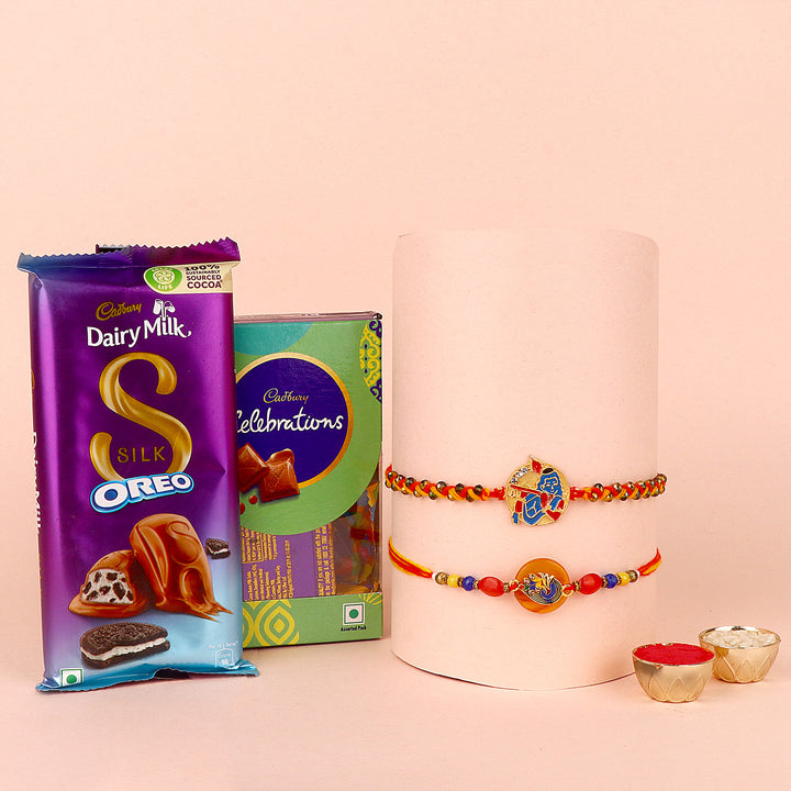 Rakhi and chocolates gift combo for Raksha Bandhan India’s Largest Pooja Accessories Brand – www.satvikstore.in
