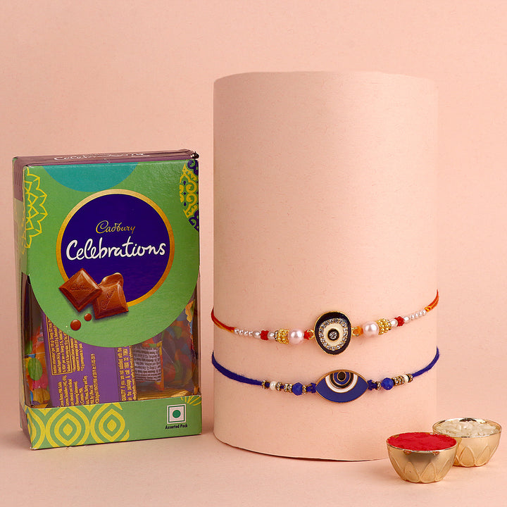 Rakhi and exquisite chocolates gift hamper for Raksha Bandhan India’s Largest Pooja Accessories Brand – www.satvikstore.in
