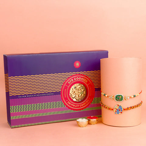 Premium Rakhi with Cookies Gift India’s Largest Pooja Accessories Brand – www.satvikstore.in
