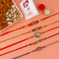 Rakhi with assorted dry fruits gift set for Raksha Bandhan India’s Largest Pooja Accessories Brand – www.satvikstore.in
