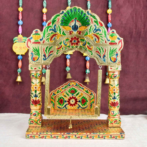Royal Darbar Meenakari Jhula | India’s Largest Pooja Accessories Brand – www.satvikstore.in
