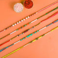 Set of 5 Designer Rakhi Threads with India’s Largest Pooja Accessories Brand - www.satvikstore.in
